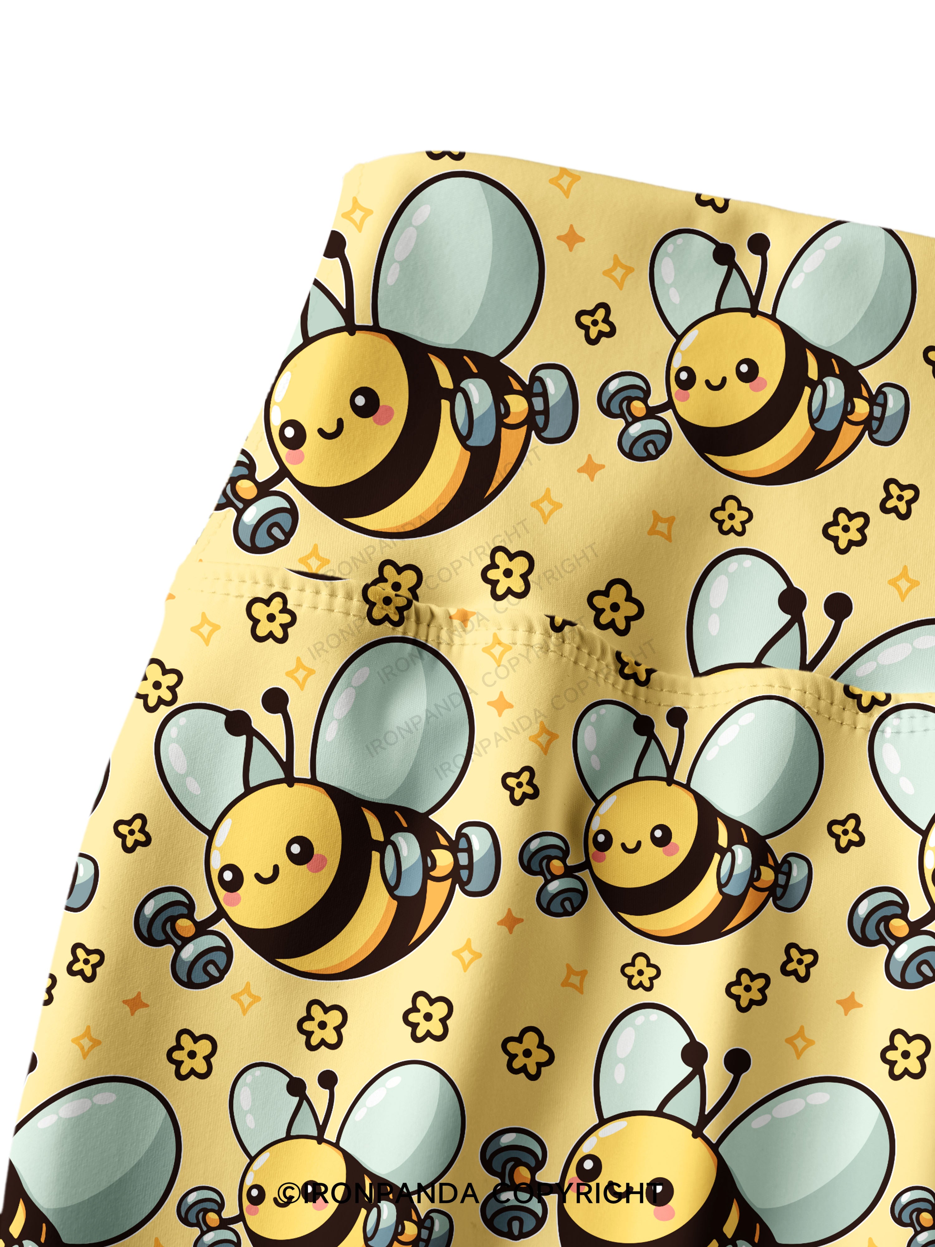 Busy Bee, Gains All Day Printed Yoga Pants