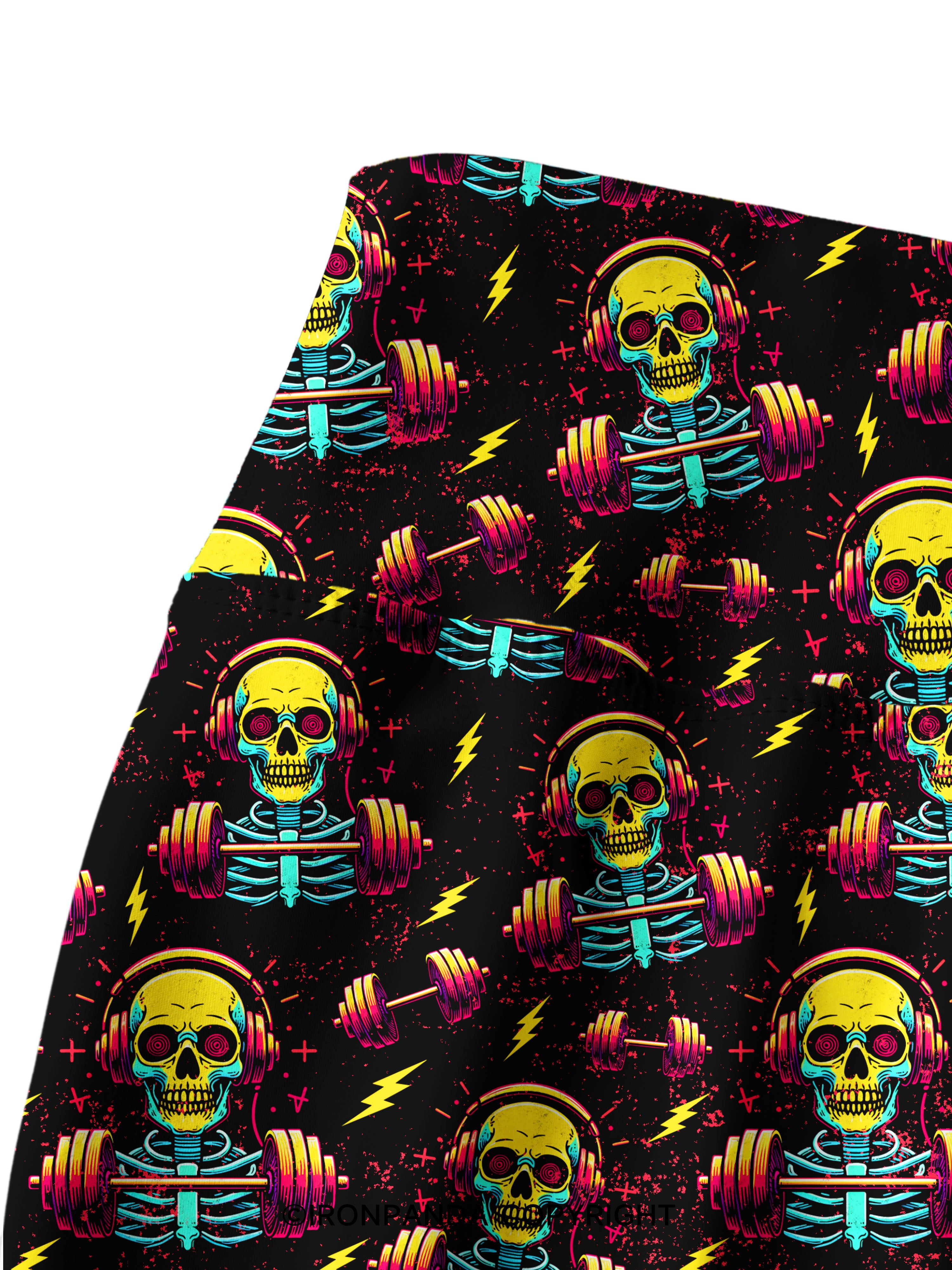 DEAD SERIOUS ABOUT LIFTING Printed Yoga Pants