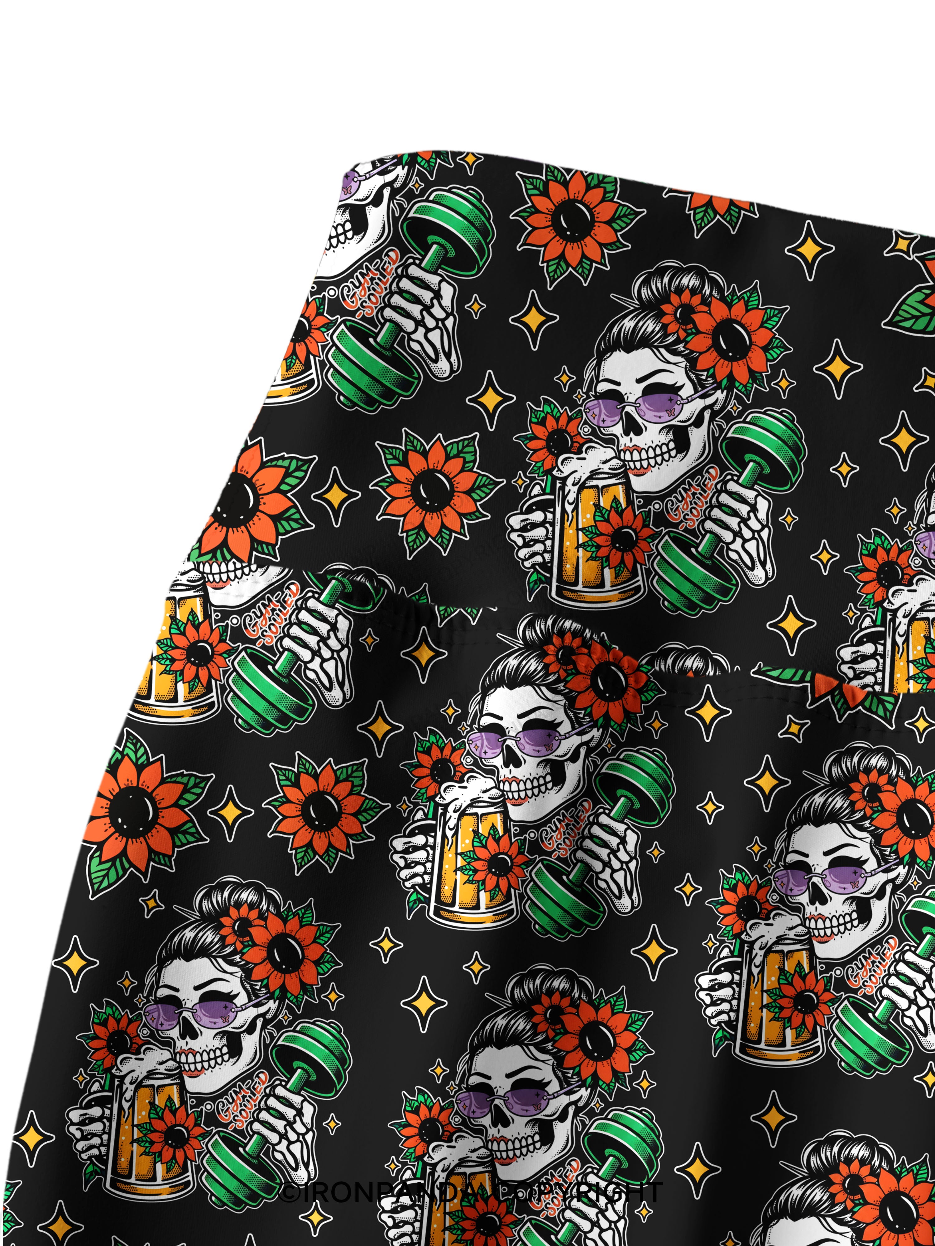 BURPEES ？I THOUGHT YOU SAID BEER PLEASE Printed Yoga Pants