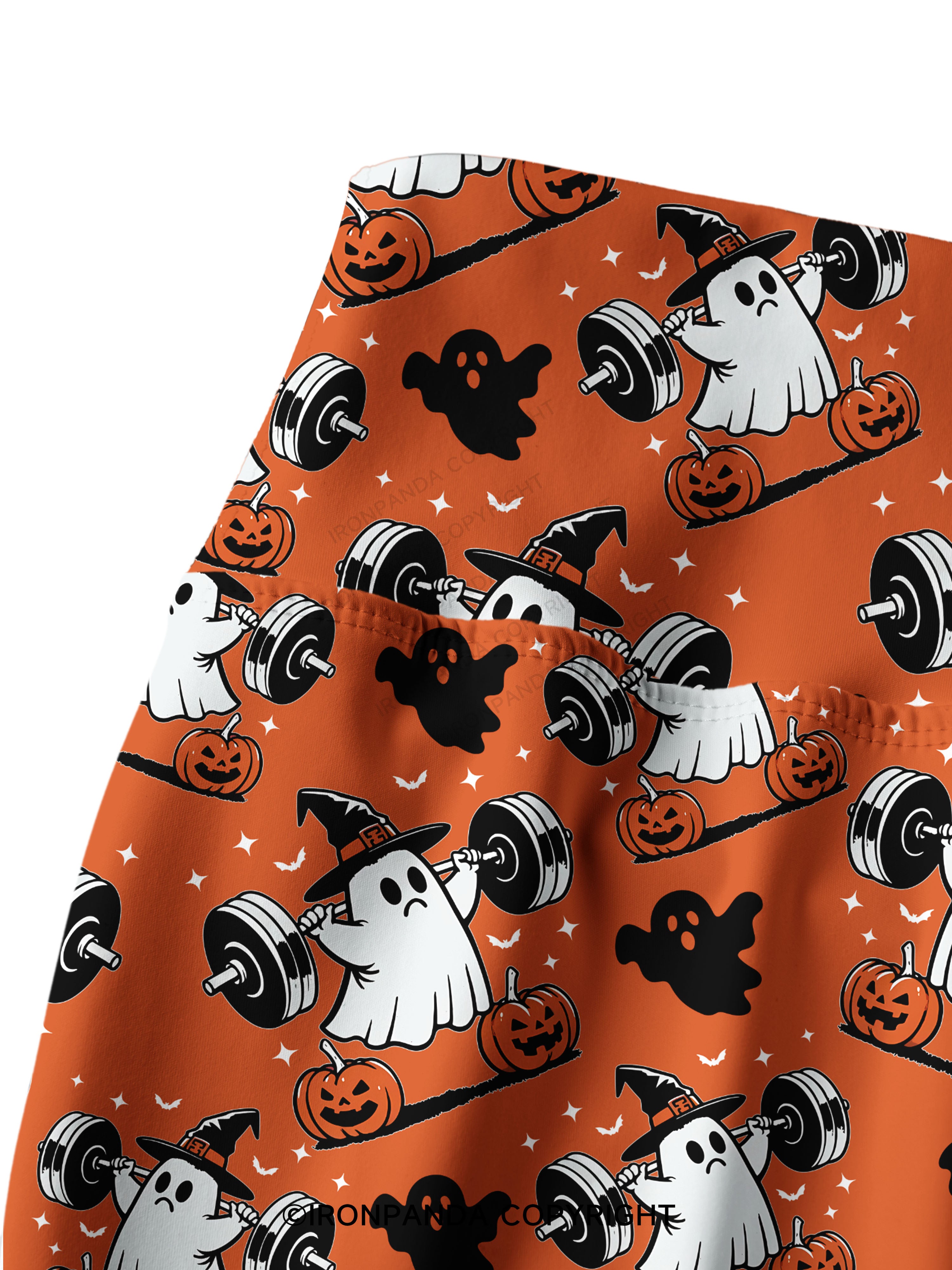 NO TRICKS JUST REPS Printed Yoga Pants
