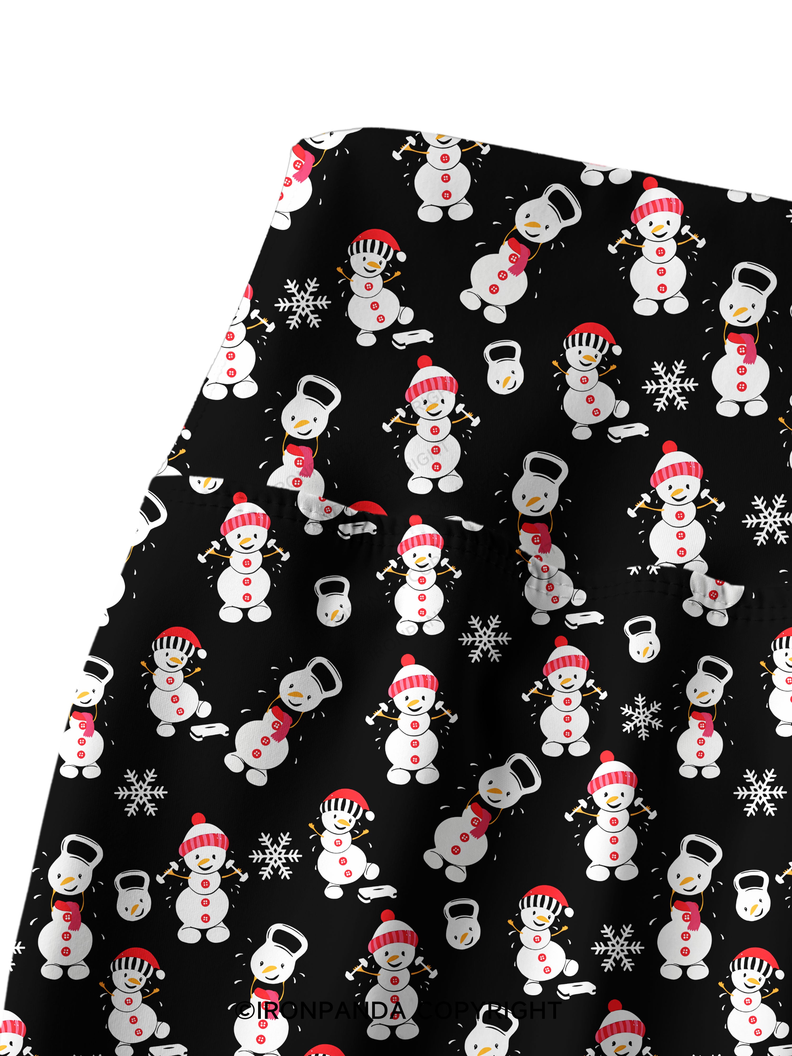 SWEATIN' WITH MY SNOWMIES Printed Yoga Pants