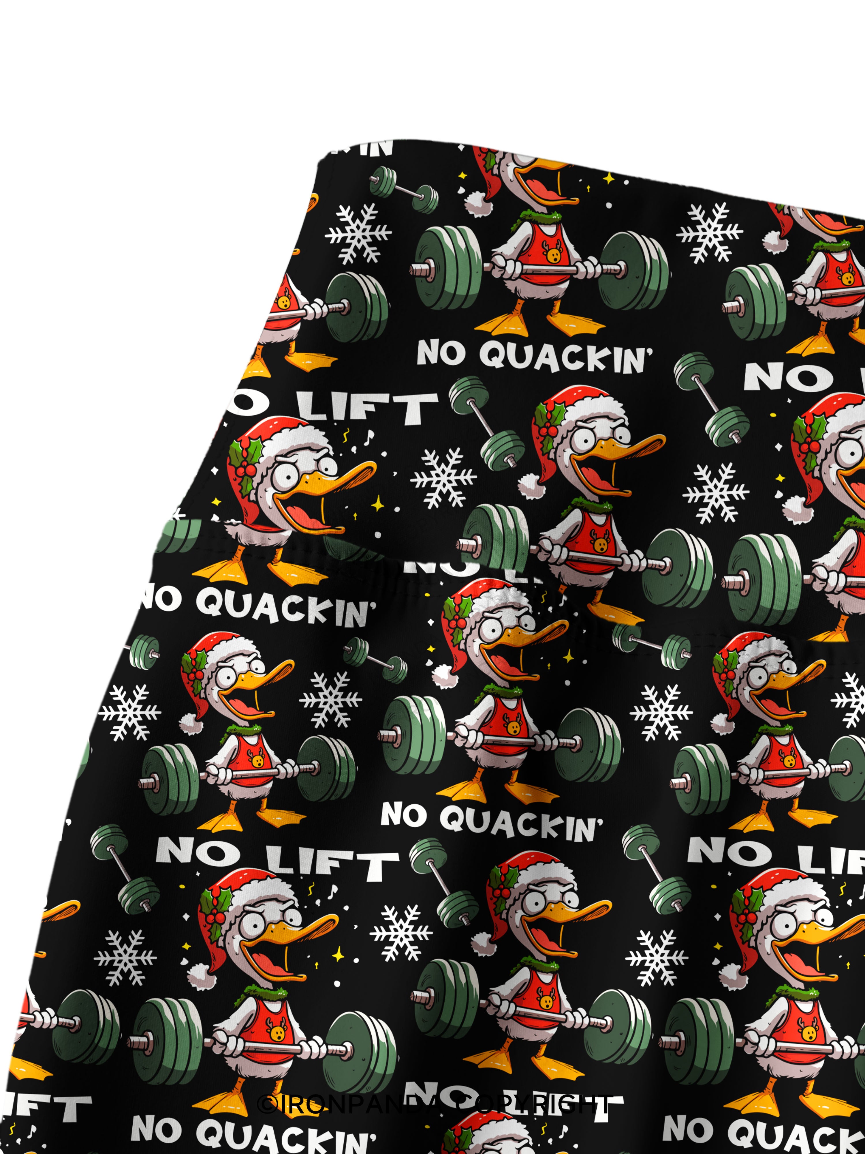 No Lift, No quackin' Printed Yoga Pants