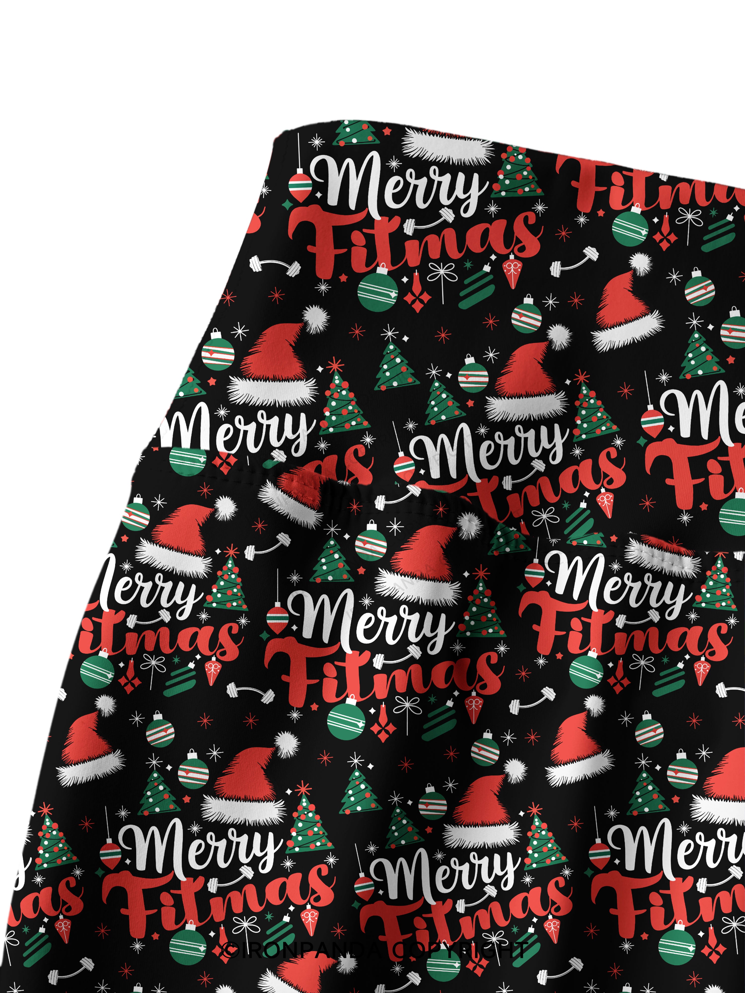 Merry Fitmas Printed Yoga Pants
