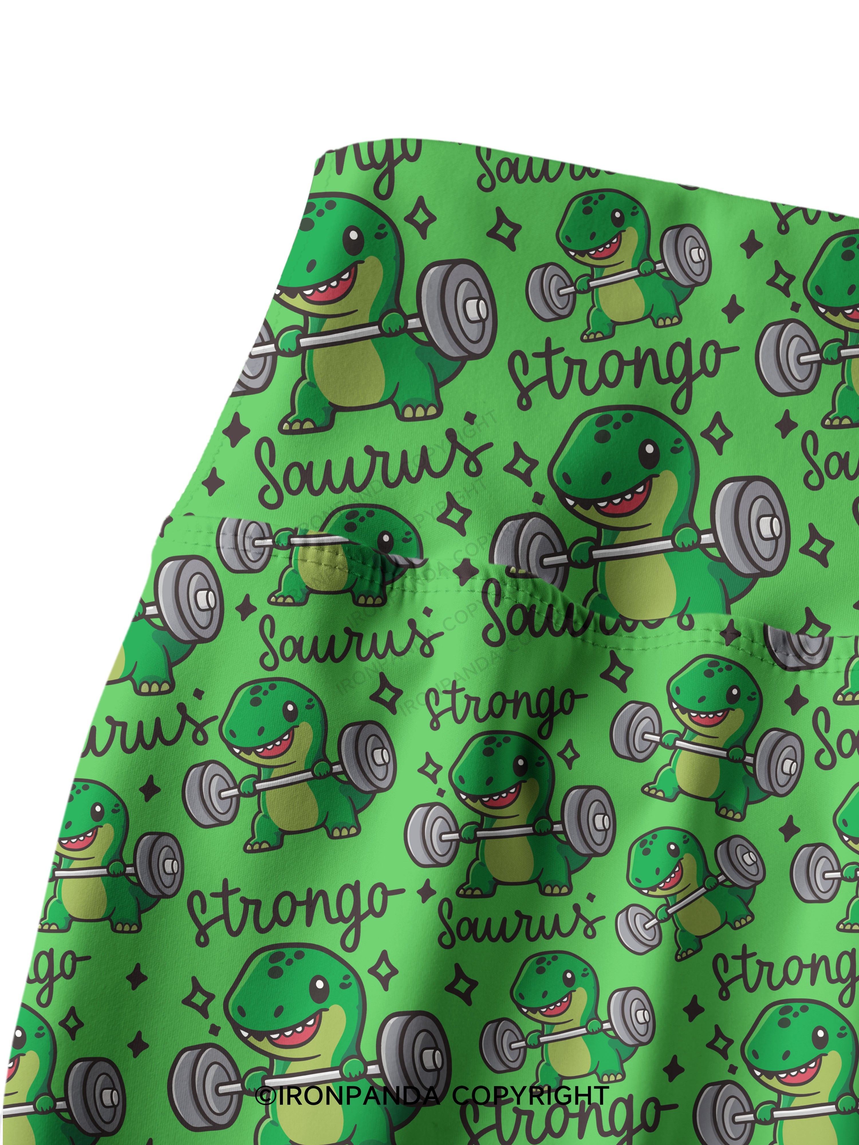 STRONGO SAURUS Printed Yoga Pants