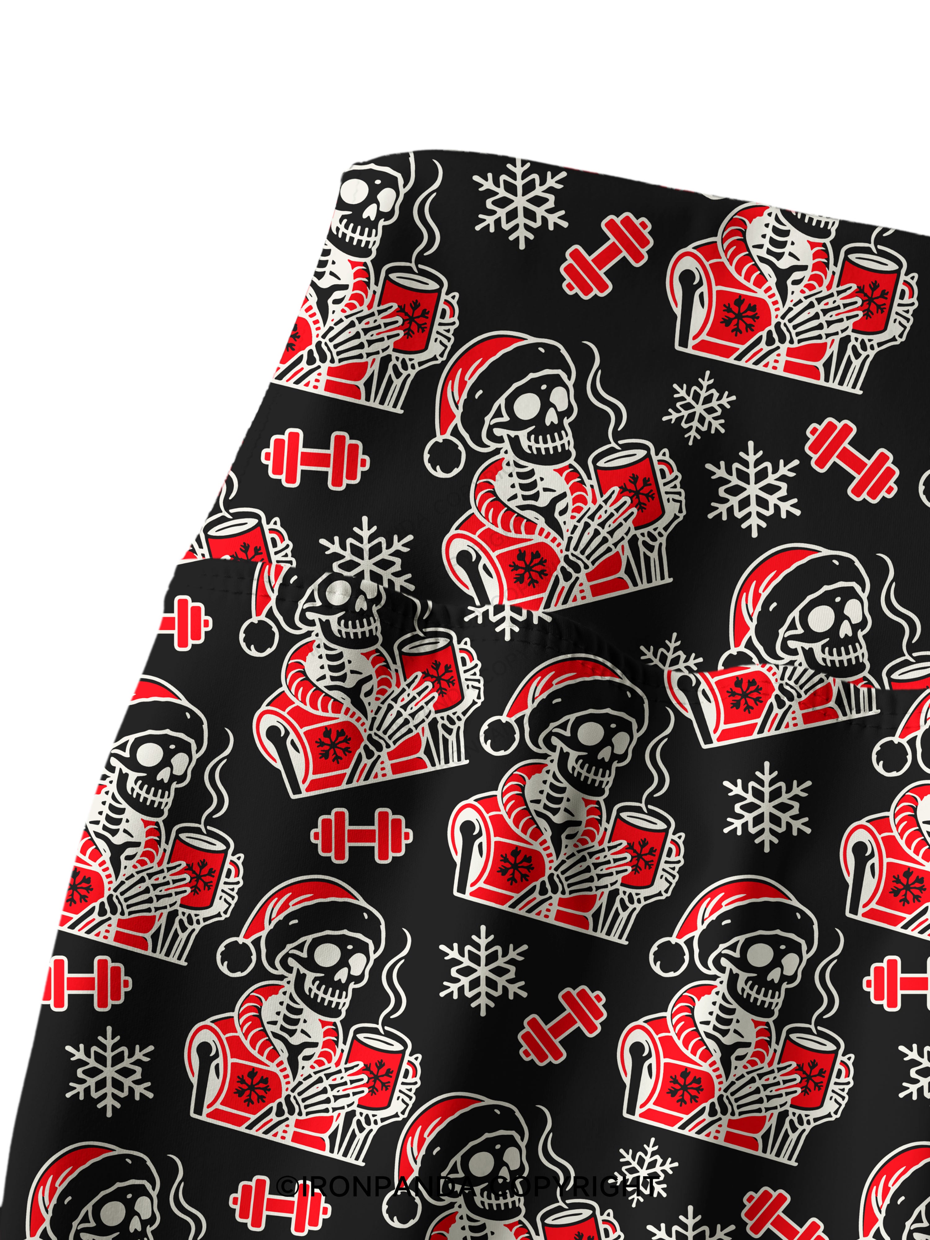 HO HO HOLY SHIT WHAT A YEAR Printed Yoga Pants