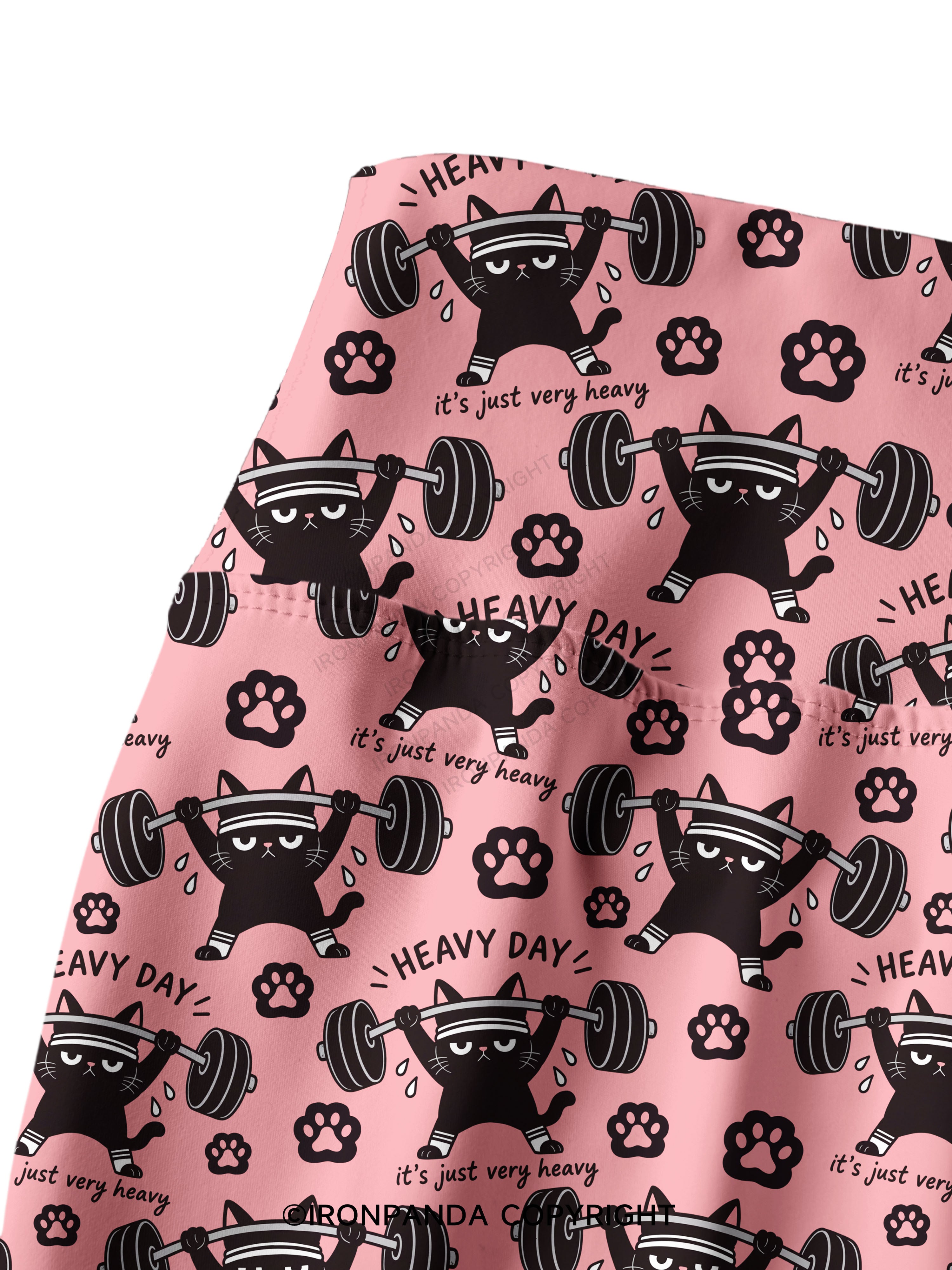 HEAVY DAY IT'S JUST VERY HEAVY Printed Yoga Pants