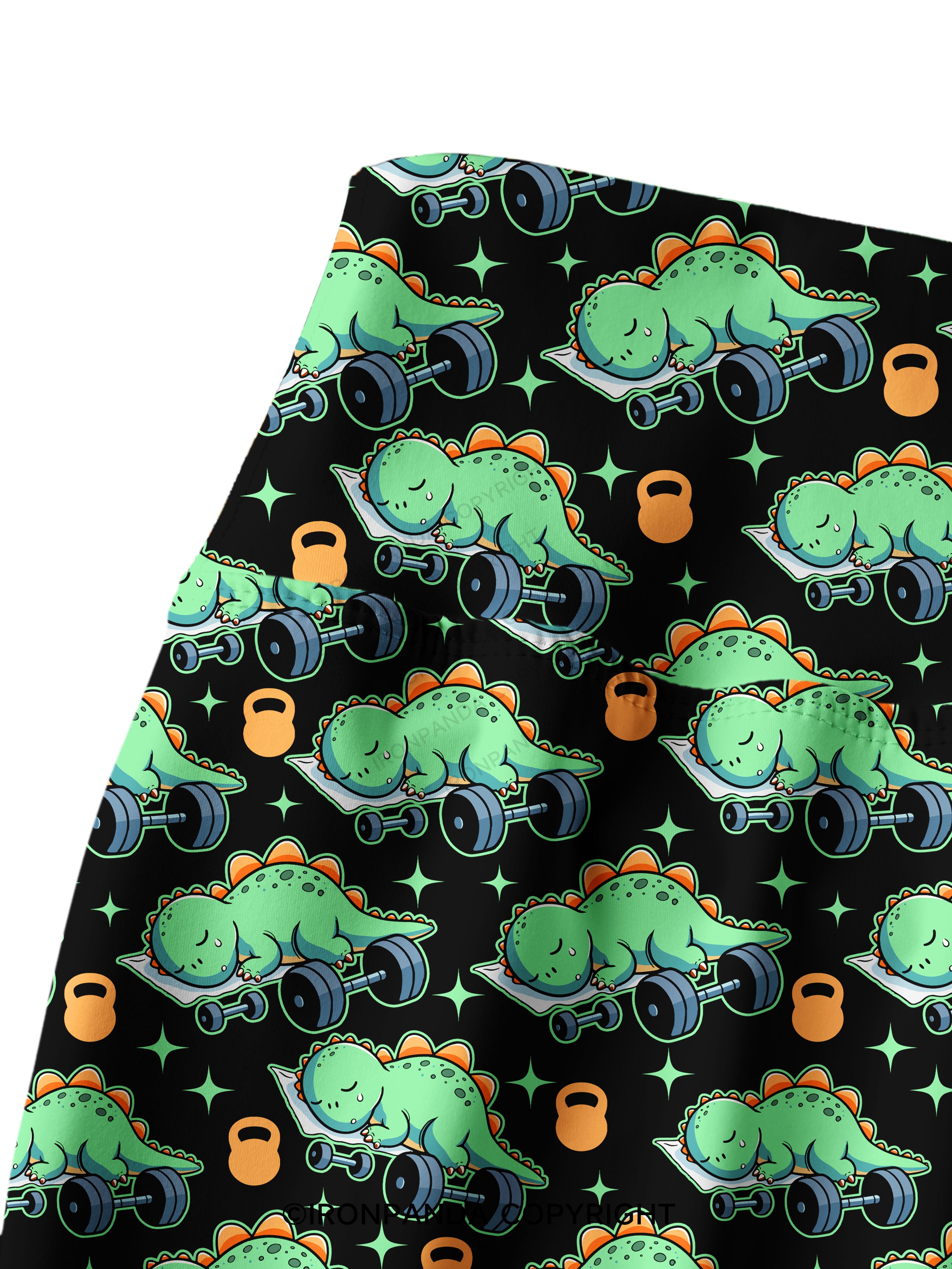 Dino-Sore Sleep Printed Yoga Pants