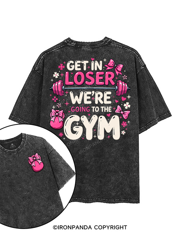 get in loser printed Gym Shirt