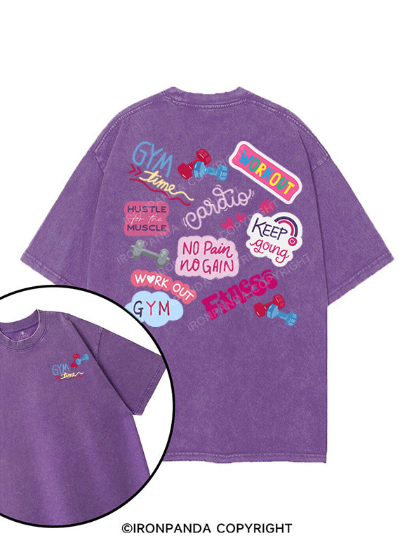 gym time printed Gym Shirt