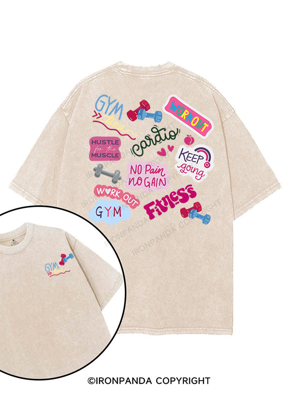 gym time printed Gym Shirt