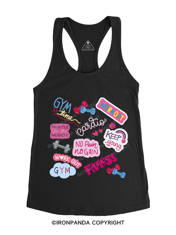 gym time Gym Racerback Tank