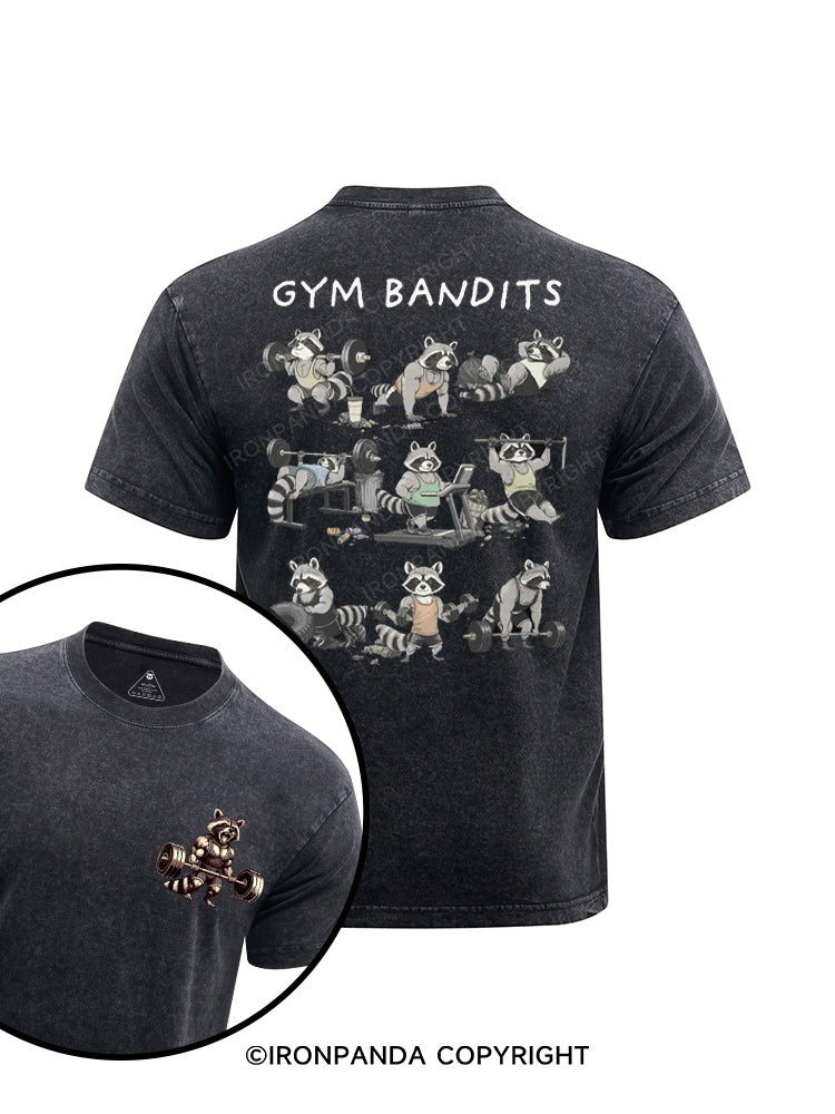 gym bandits printed Washed Gym Shirt