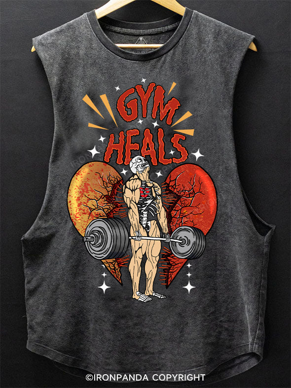 gym heals SCOOP BOTTOM COTTON TANK
