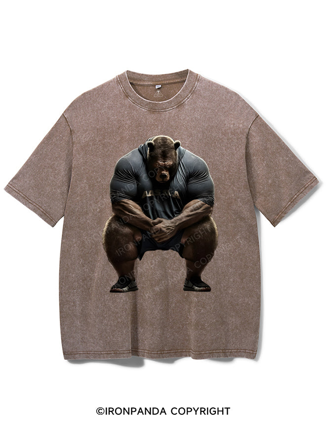 I'm Not Here To Talk Washed Gym Shirt