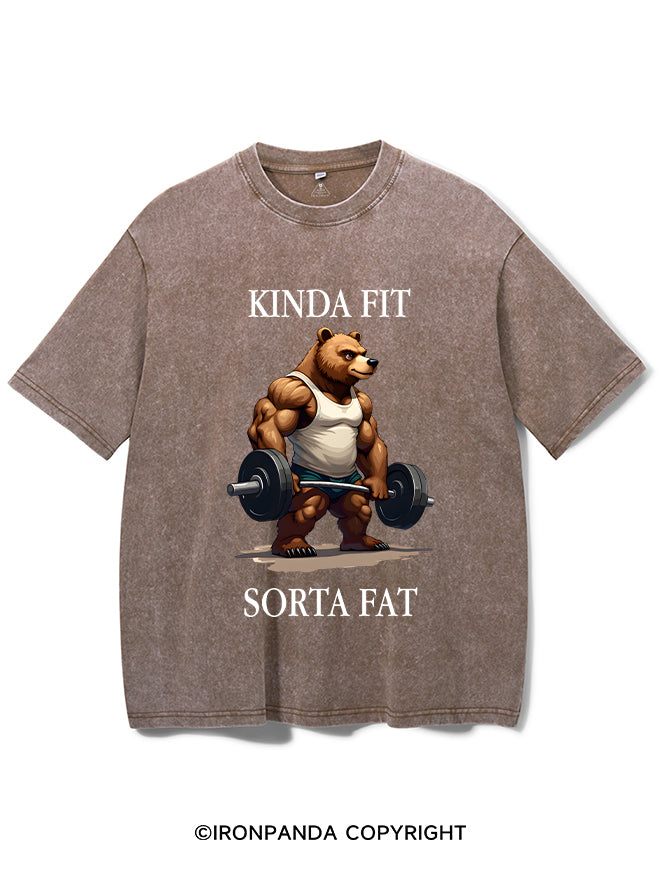 KINDA FIT SORTA FAT Washed Gym Shirt