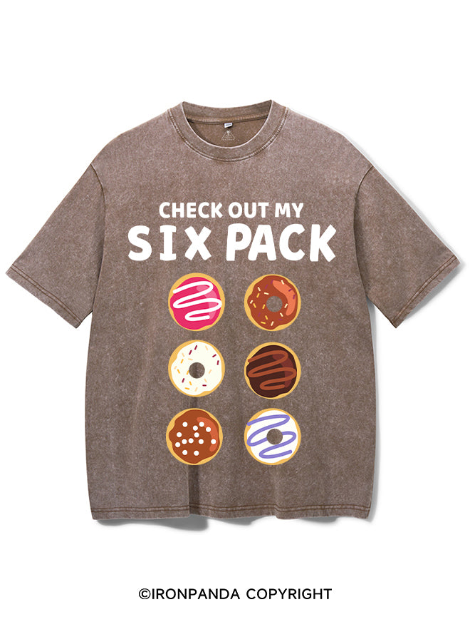 Check Out  My Six Pack Washed Gym Shirt