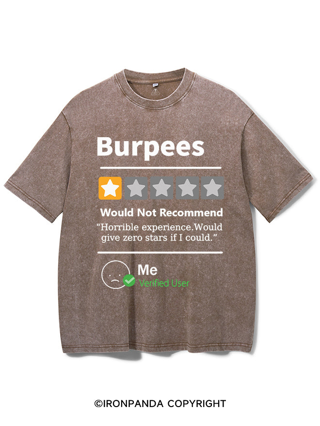 BURPEES REVIEWED Washed Gym Shirt
