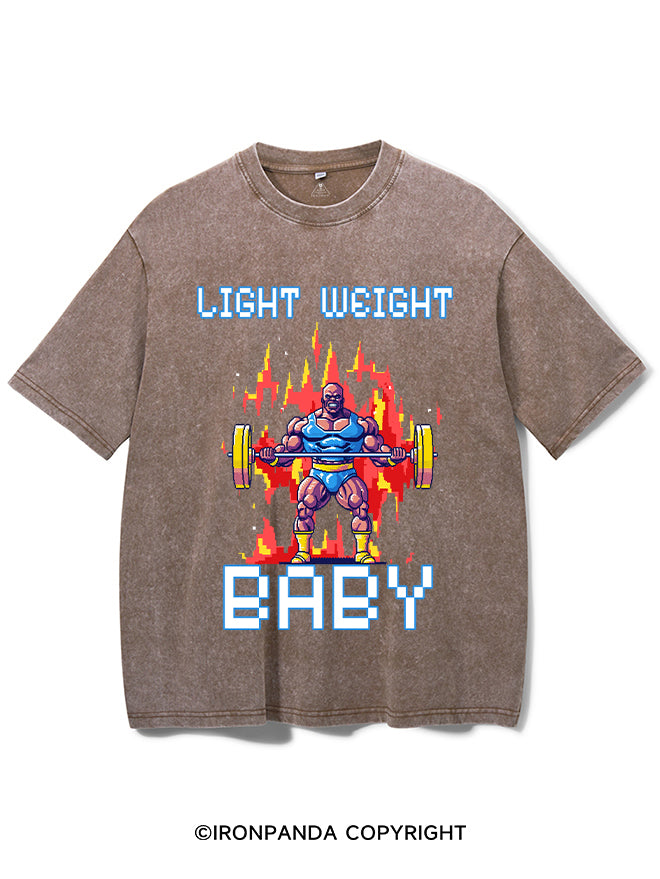 Light Weight baby WASHED GYM SHIRT