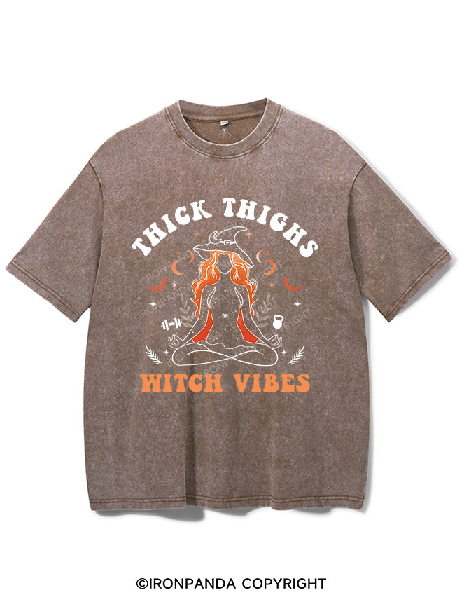 THICK THIGHS WITCH VIBES VINTAGE GYM SHIRT
