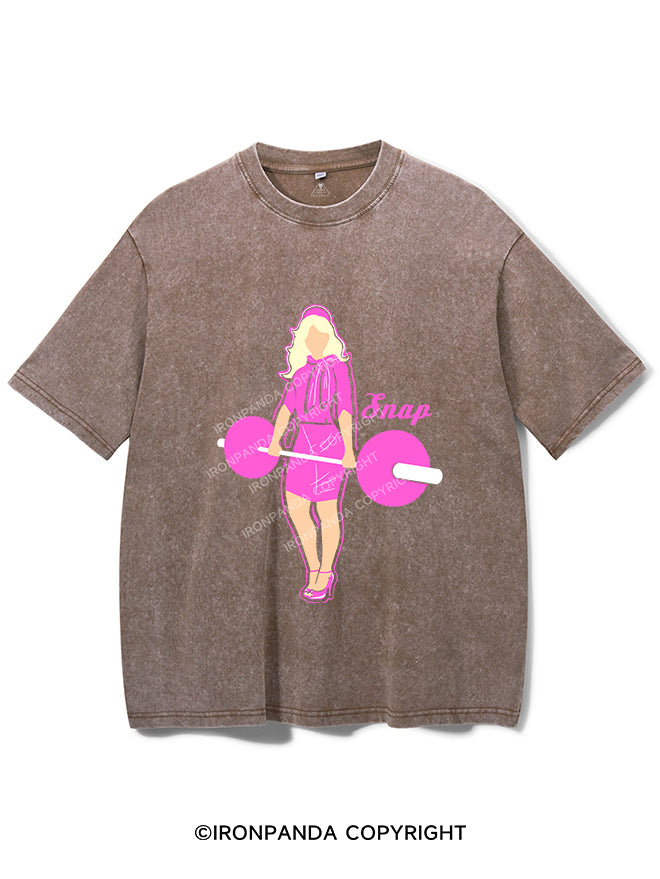 Barbell woman Vintage Gym Shirt