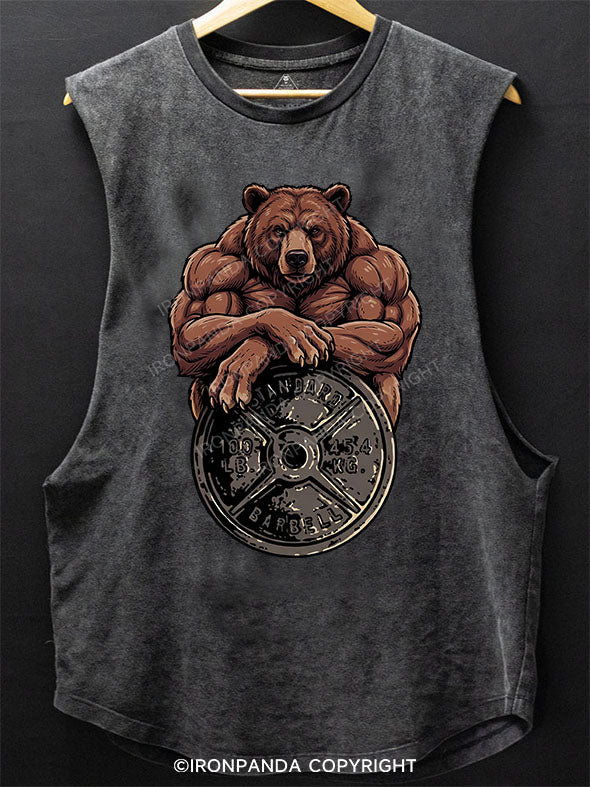 Bear Scoop Bottom Cotton Tank