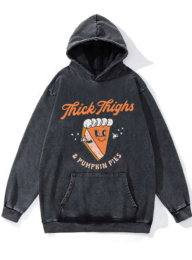 Thick Thighs Washed Gym Hoodie
