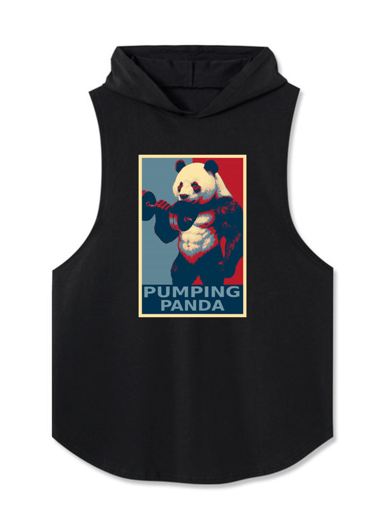 PUMPING PANDA Hooded Tank