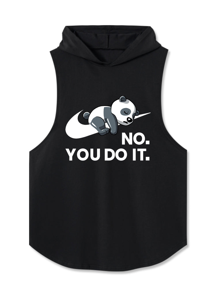 NO. YOU DO IT.panda Hooded Tank