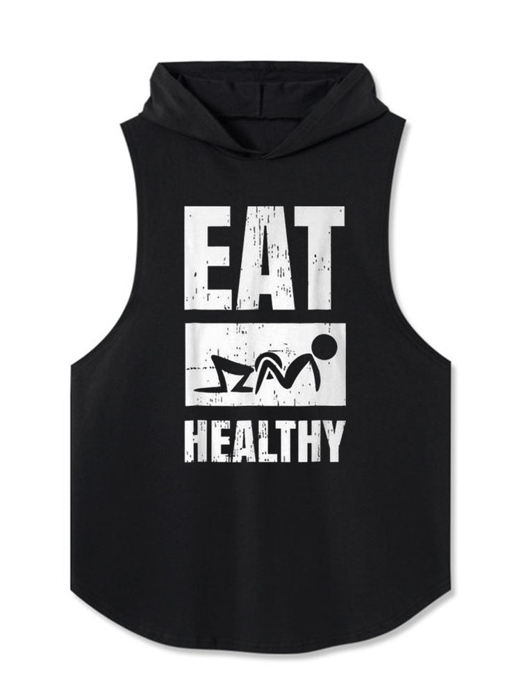 eat healthily Hooded Tank