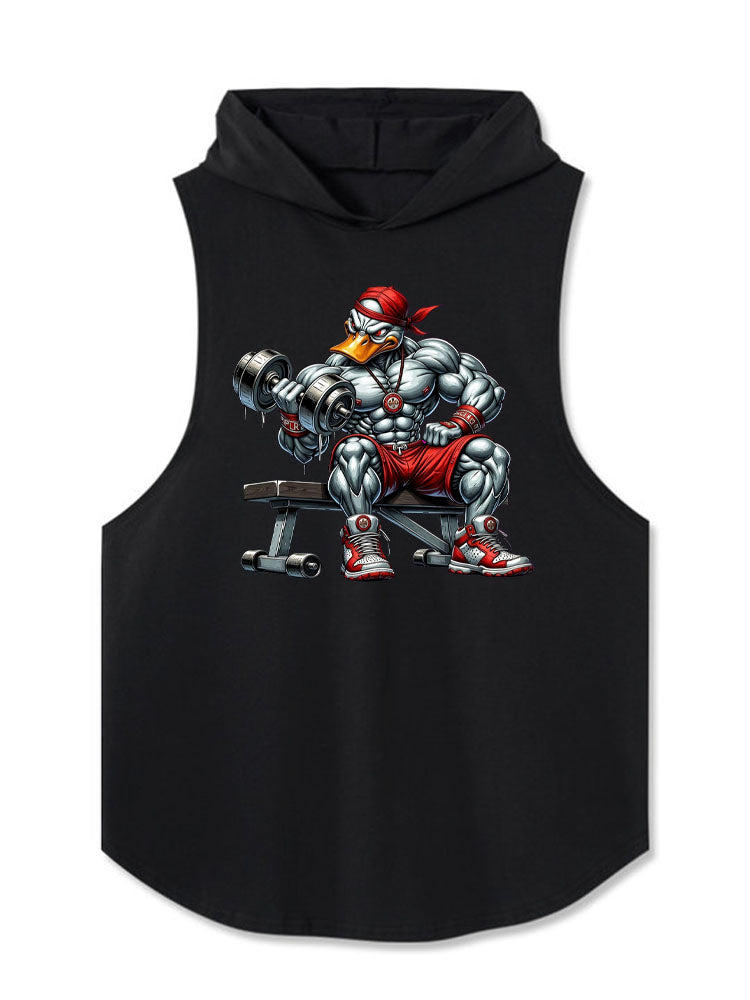 Muscle Duck Weightlifting Hooded Tank
