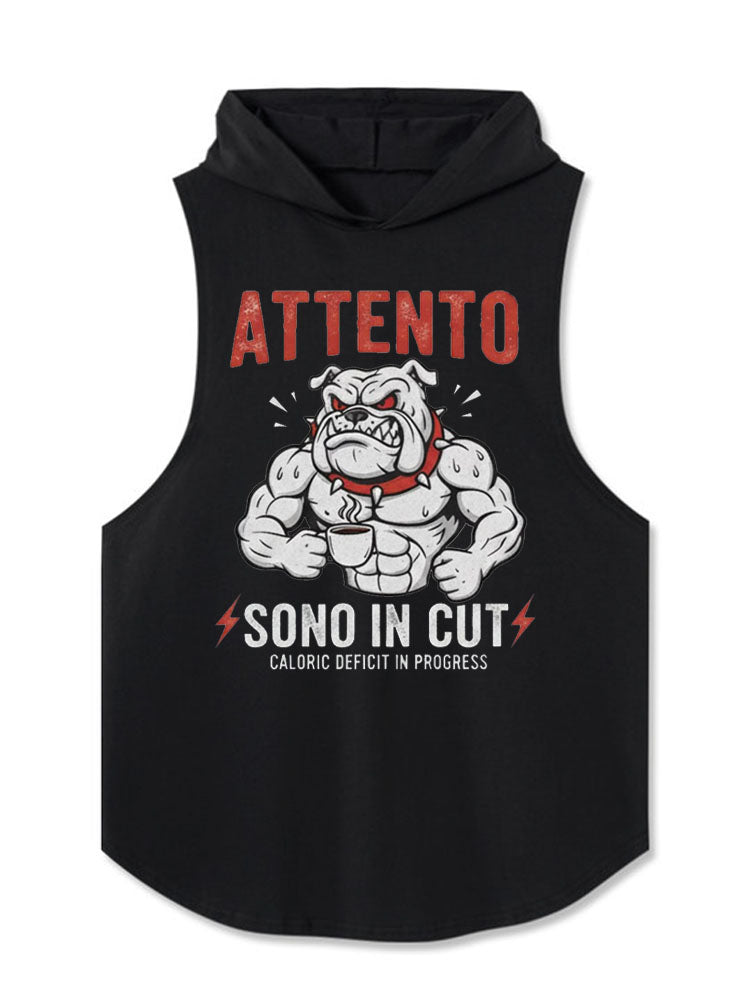 CALORIC DEFICIT IN PROGRESS Hooded Tank