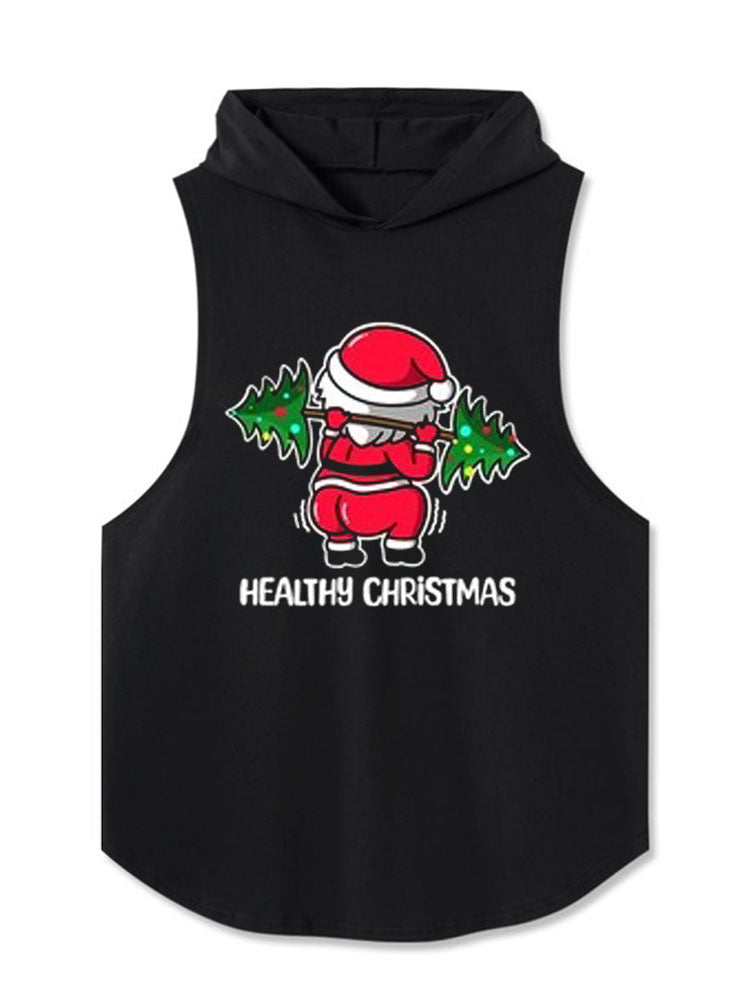 HEALTHY CHRISTMAS Hooded Tank