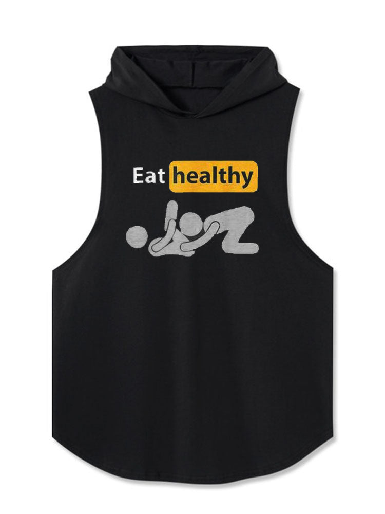 eat healthily Hooded Tank