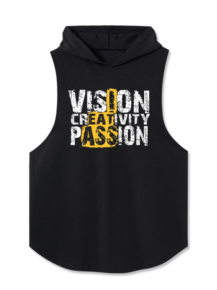 VISION CREATIVITY PASSION Hooded Tank
