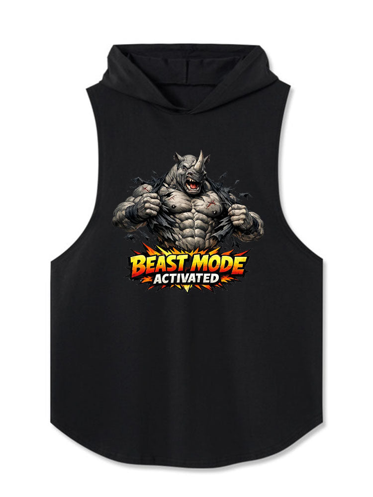 BEAST MODE ACTIVATED Hooded Tank