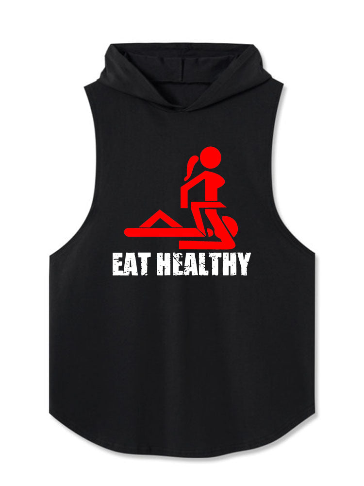 Eat healthy Hooded Tank