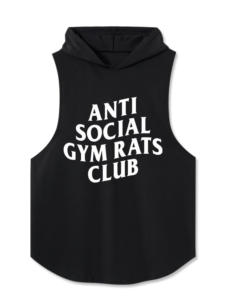 ANTI SOCIAL GYM RATS CLUB Hooded Tank