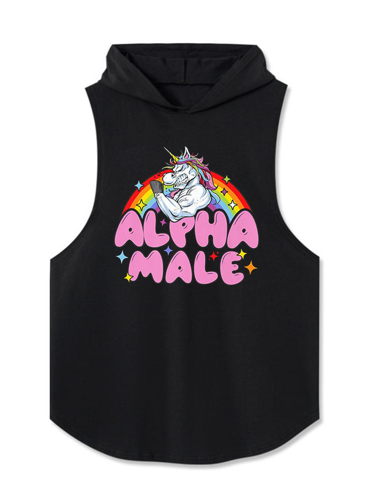 ALPHA MALE Hooded Tank