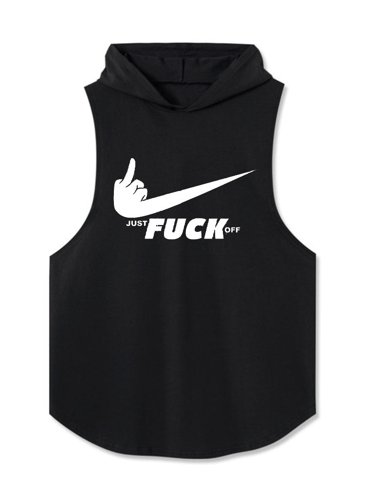 JUST FUCK OFF Hooded Tank