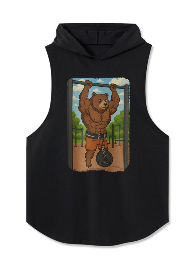 train hard Hooded Tank