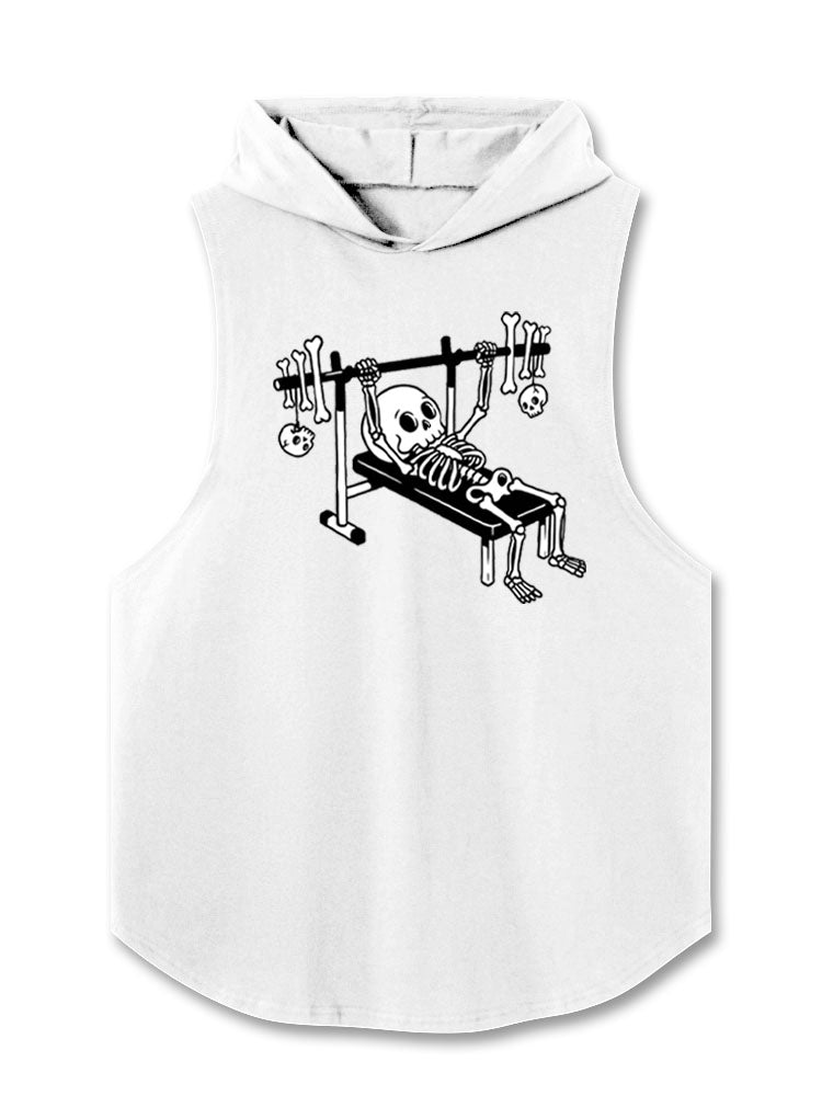 Skeleton Bench Press Hooded Tank