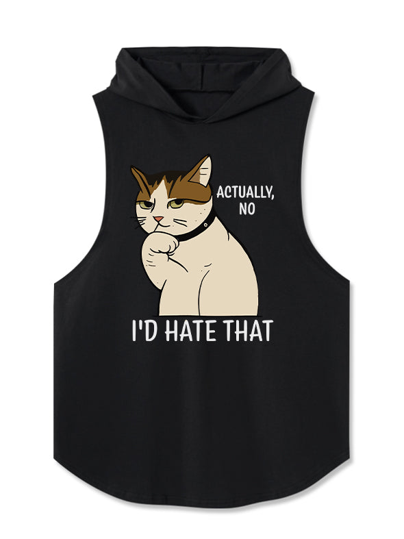 Anti-Social Cat Hooded Tank