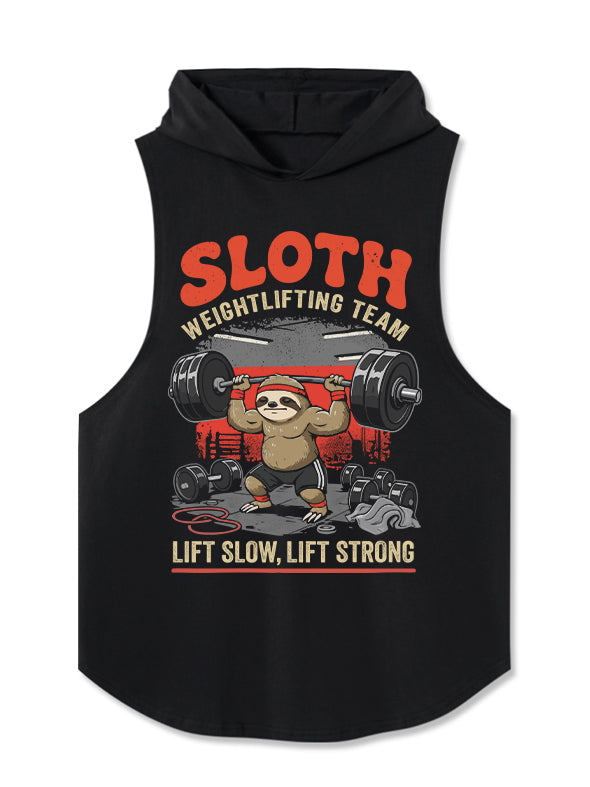 Lift Slow Lift Strong Hooded Tank
