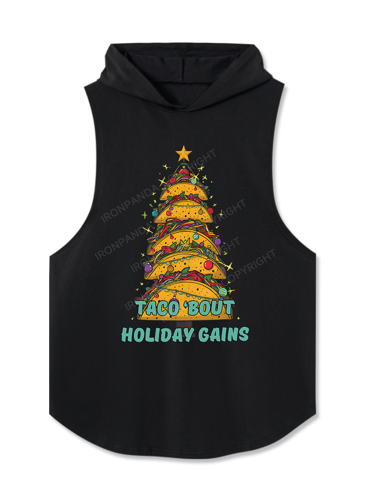 TACO ’BOUT HOLIDAY GAINS Hooded Tank