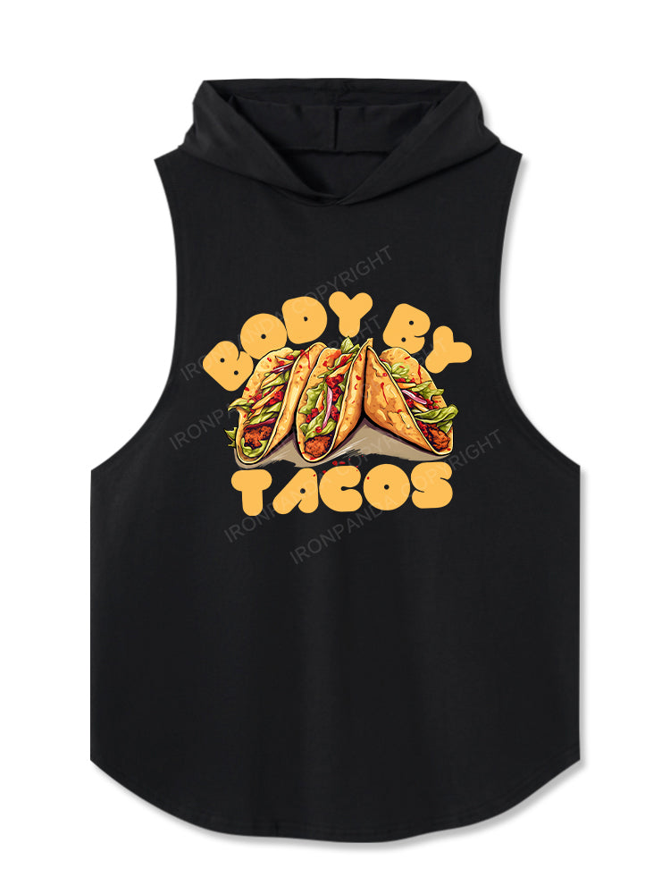 BODY BY TACOS Hooded Tank
