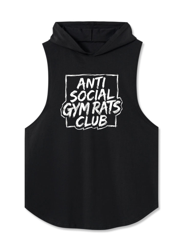 Anti Social Gym Rats Club Hooded Tank