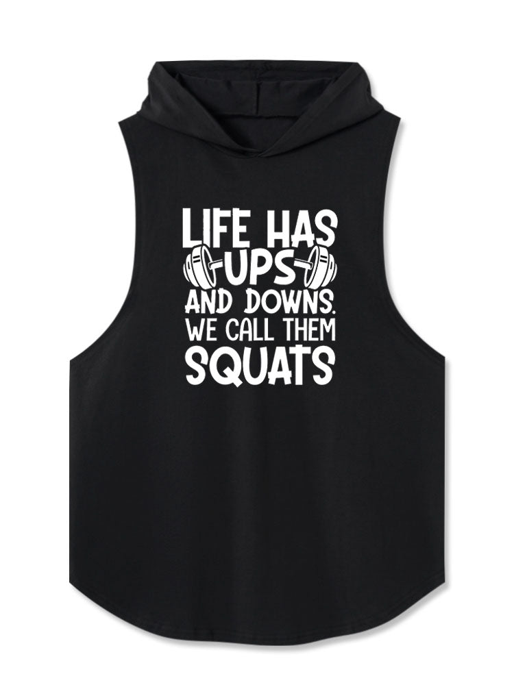 Life Has Ups and Downs Daddy Hooded Tank