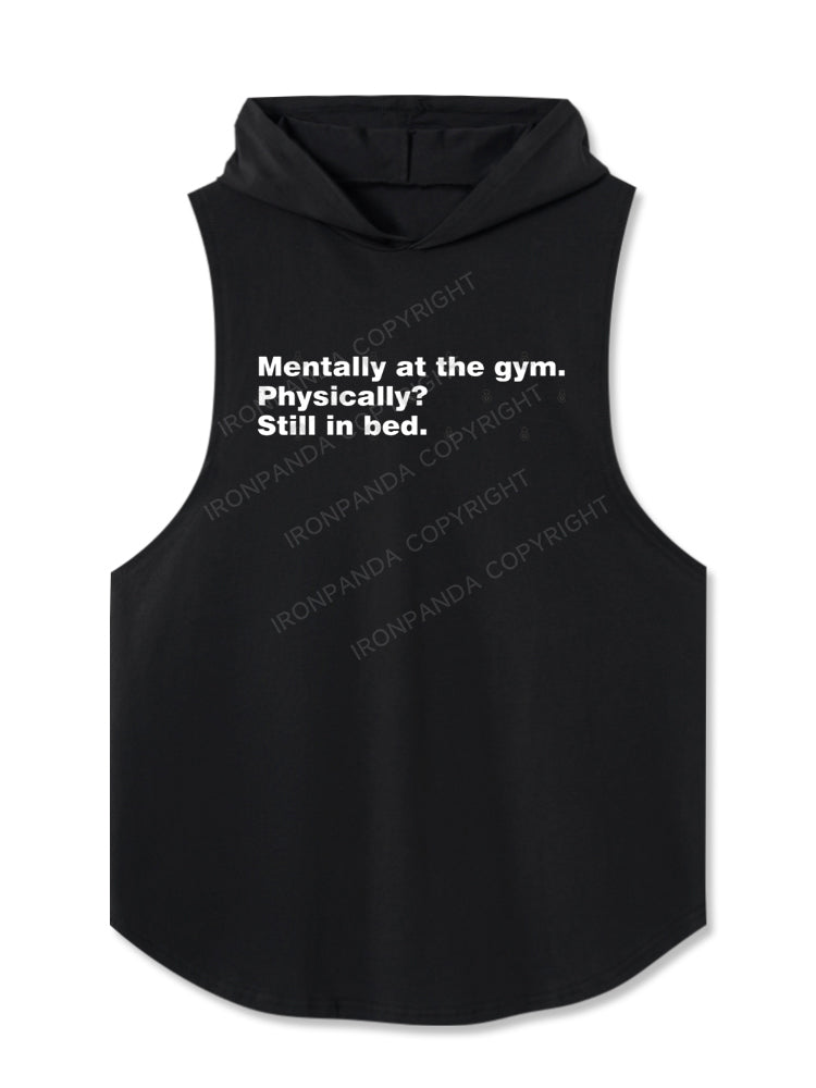 Mentally at the gym Hooded Tank