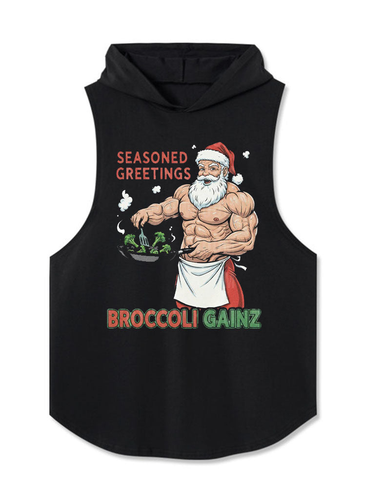 BROCCOLI GAINZ Hooded Tank