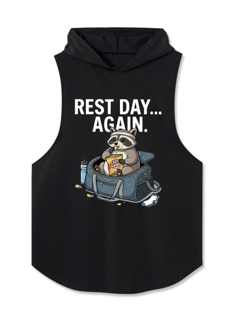 REST DAY... AGAIN Hooded Tank